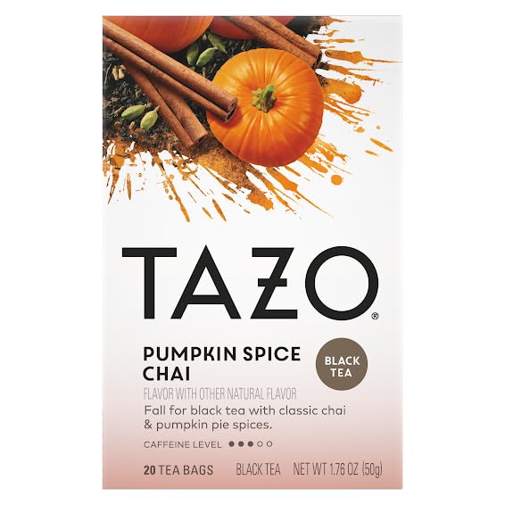 TAZO Tea Bags, (JOY, Passion, Pumpkin Chai, Vanilla Caramel Chai, Wild Sweet Orange, Peachy Green) (1ea) (Variety Pack) - Bloomnest