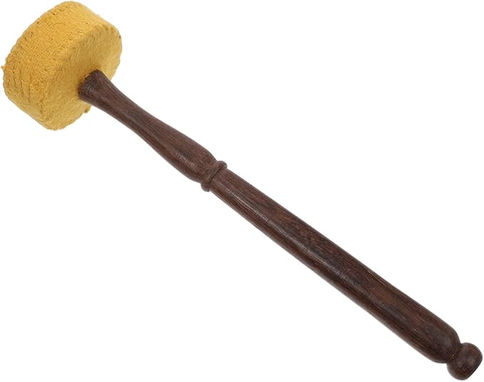 BESPORTBLE 1Pc Durable Singing Bowl Stick Mallet for Meditation and Sound Therapy Lightweight Yellow Bowl Mallet present for Buddha Music Lovers and Personal Collection - Bloomnest