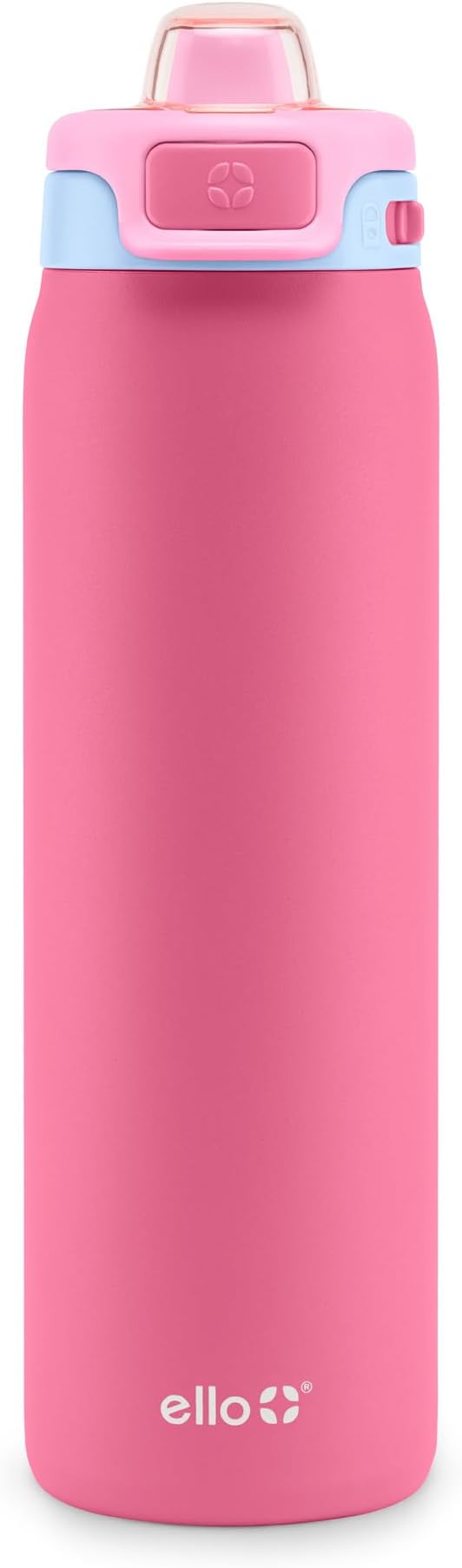 Ello Pop & Fill Insulated Stainless Steel Water Bottle with Quick Fill Lid, Leakproof Locking, Sip or Chug Spout, BPA-Free, Double Wall Vacuum Insulated for Sports, Travel & School- 22oz / 32oz / 40oz Ello