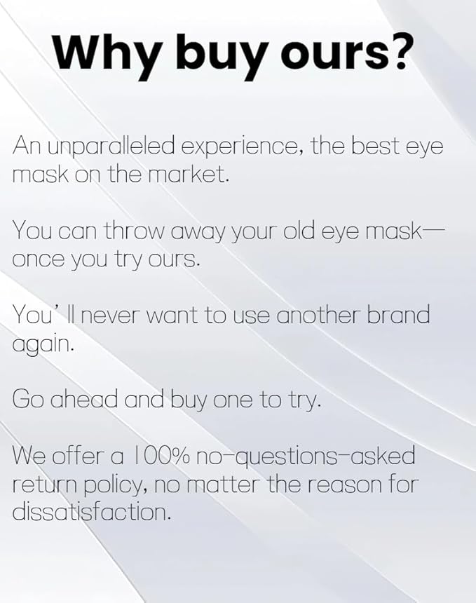 Sleep mask,100% Light Blocking Eye mask,Superior Materials to Silk,Travel Essentials,Sleeping mask,Eye mask for Sleeping - B-2-202508011518 - Bloomnest