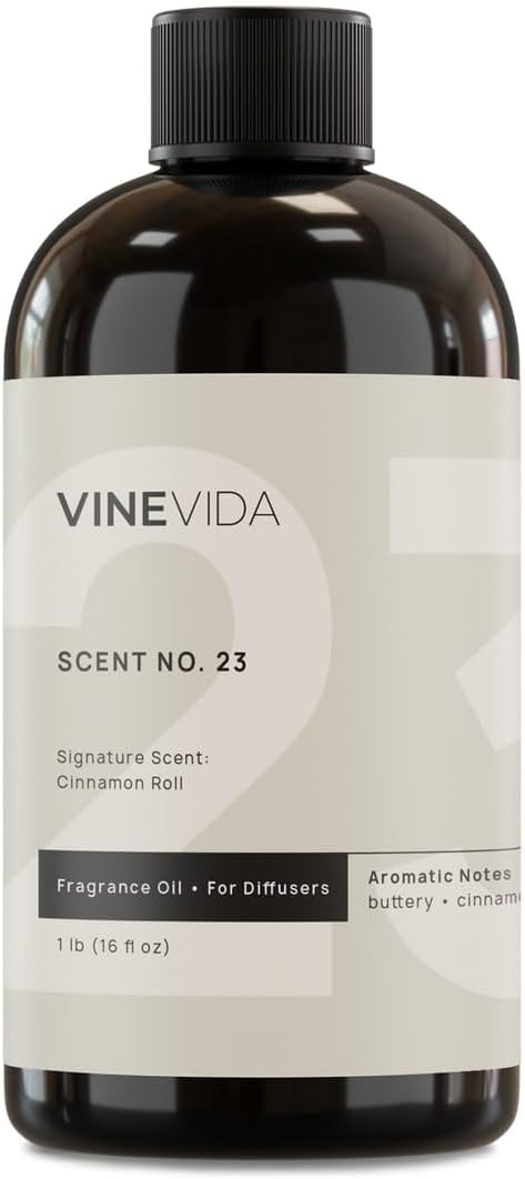 VINEVIDA [16 Fl Oz] Cinnamon Roll Fragrance Oil for Cold Air Diffusers, Essential Oils for Diffuser Oil Refill & Air Freshener Room Spray - Bloomnest