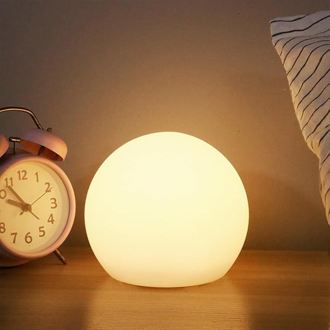 LED Globe Orb Light, 6-in LED Light Ball for Kid, 16 Dimmable Colors & 4 Modes Light Up Ball Mood Lamp w/Remote, Rechargeable Orb Night Lights Waterproof Outdoor Globe Lights for Home/Nursery/Party - Bloomnest