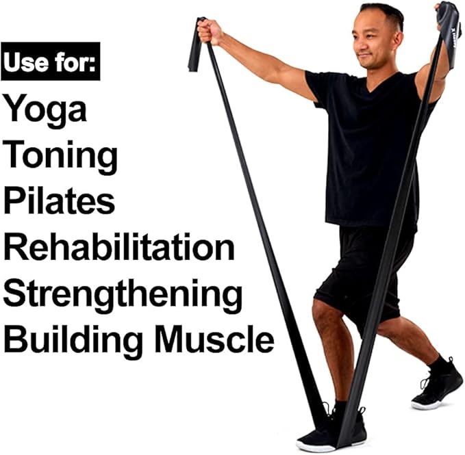 Resistance Band for Working Out - 8,16,24 Yard Resistance Bands Bulk Rolls - 10 Strengths in Light Medium and Heavy Exercise Bands - Latex Free Workout Bands Including iPhone App and e-Book - Bloomnest