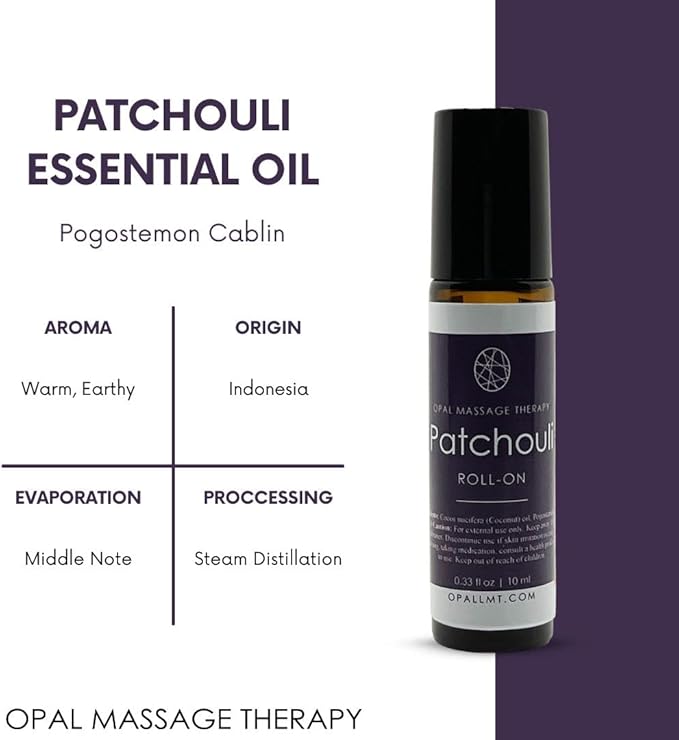 Premium Essential Oil Roll On Opal Massage Therapy (Patchouli) - Bloomnest