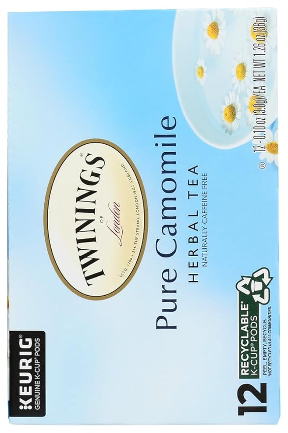 Twinings of London Pure Camomile Tea K-Cups for Keurig®, 12 Count - Bloomnest