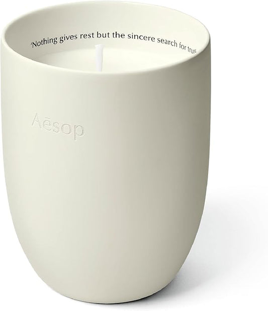Aesop Callippus Aromatique Candle | Woody, Earthy, Green Scented | 55-65 Hour Burn Time | Vegan-Friendly | 10.5 oz - Bloomnest
