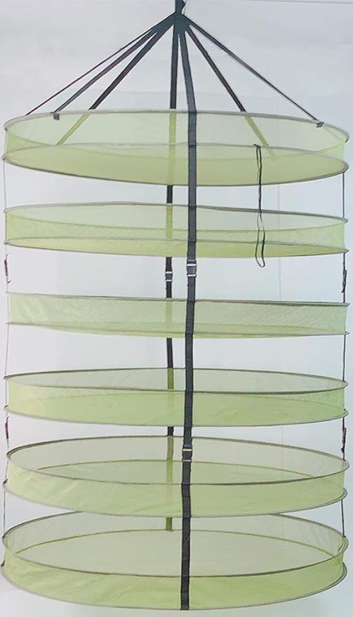 HORTIPOTS Herb Drying Rack 3 ft Hanging Dry Net 36 Inch for Curing Hydroponic Herb Vegetable Fruit Flower - Bloomnest