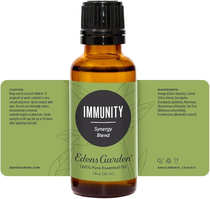 Edens Garden Immunity Essential Oil Blend- 100% Pure Premium Grade, Undiluted, Natural, Therapeutic, Aromatherapy, The Best for Skin, Laundry, Humidifiers 30 ml (1 fl oz) - Bloomnest
