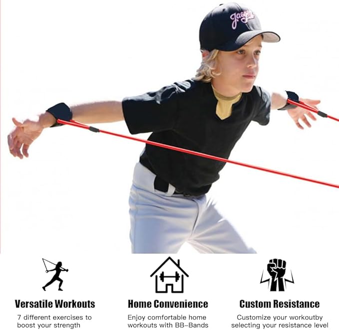 Baseball Softball Resistance Training Bands - Pitching Trainer and Arm Trainer for Pitching Arm Strength Throwing Warm up Stretching - Bloomnest