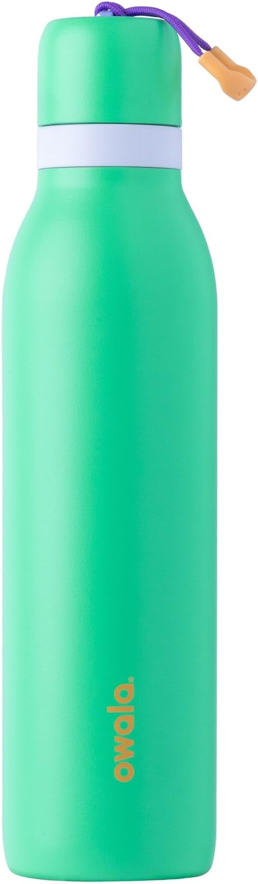 Owala FreeSip Twist Insulated Stainless Steel Water Bottle with Straw for Sports and Travel, BPA-Free, 24-oz, Sweet Pea Owala