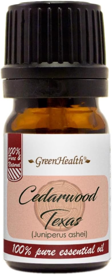 GreenHealth - 5 ml Cedarwood Texas Essential Oil - 100% Pure