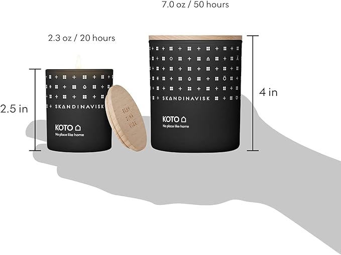 Skandinavisk KOTO 'Home' Scented Candle. Fragrance Notes: Vanilla Beans and Dried Orange Peel, Amber and Leather. 7.0 oz. - Bloomnest
