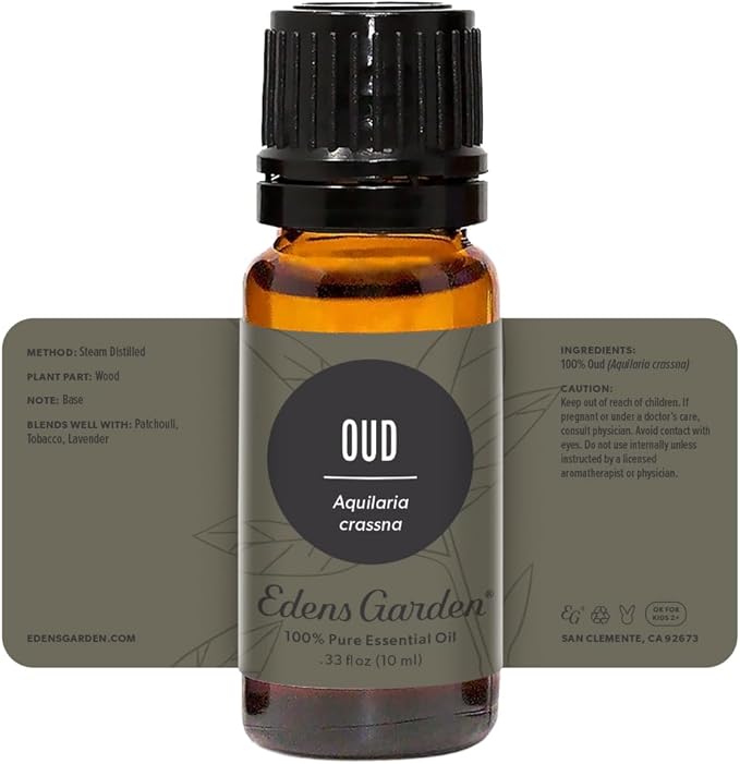 Edens Garden Oud Essential Oil- 100% Pure Premium Grade, Undiluted, Natural, Therapeutic, Aromatherapy, The Best for Diffuser, Skin, Candle, Humidifiers 10 ml (.33 fl oz) - Bloomnest