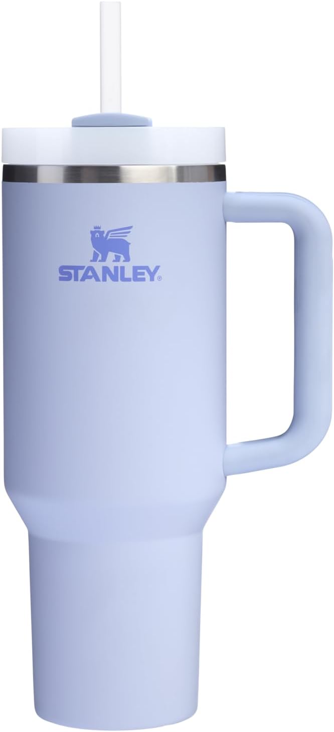 Stanley Quencher H2.0 Tumbler with Handle and Straw 40 oz | Flowstate 3-Position Lid | Cup Holder Compatible for Travel | Insulated Stainless Steel Cup | BPA-Free | Dew Drop