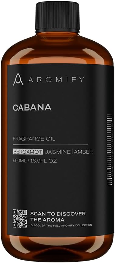 Cabana Diffuser Oil,16.9 FL Oz, 500 mL Diffuser Fragrance Oil for Home, Spa & Office, Luxury Hotel Blend of Natural Essential Oil, Bergamot & Amber Scent. - Bloomnest
