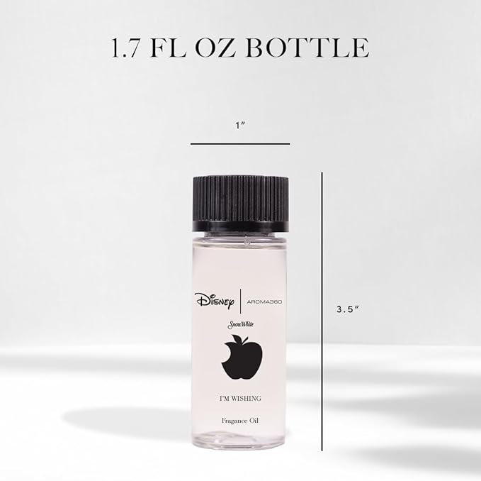 Aroma360 | Disney | I’m Wishing Fragrance Oil Blend | Princess Snow White | Luxury Essential Oil Diffuser | Aromatherapy Scent Diffuser Oil | Orange, Aldehydes & Jasmine 1.7 fl oz, 50mL - Bloomnest
