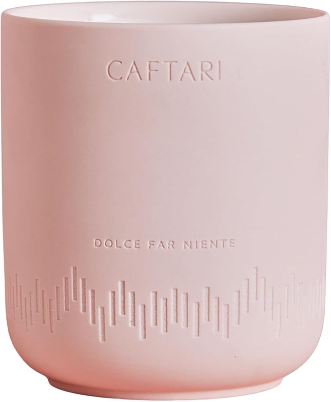 CAFTARI Luxury Aromatherapy Candle | Rose, Sandalwood & Violet Scented | 60 Hour Burn | Clean Coconut Soy Wax | Vegan, Gift-Ready Candle for Upliftment, Presence and Happiness | Dolce Far Niente - Bloomnest
