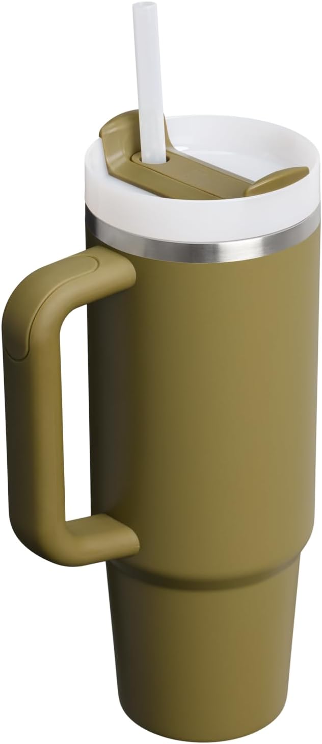 Stanley Quencher H2.0 Tumbler with Handle and Straw 30 oz | Flowstate 3-Position Lid | Cup Holder Compatible for Travel | Insulated Stainless Steel Cup | BPA-Free | Exclusive Thyme