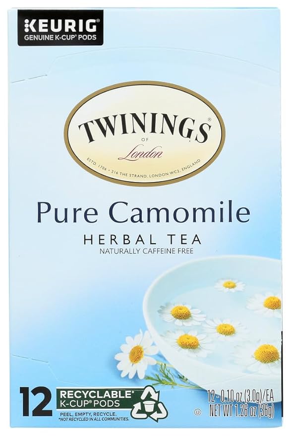 Twinings of London Pure Camomile Tea K-Cups for Keurig®, 12 Count - Bloomnest