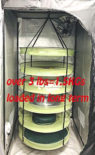 HORTIPOTS Herb Drying Rack Collapsible 2.5 ft Hanging Dry Net Rack for Hydroponic Herb Pot Vegetable Fruit Flower or Clothes Laundry - Bloomnest