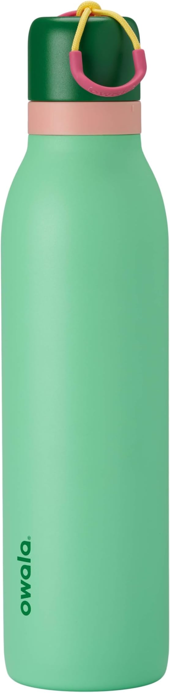 Owala FreeSip Twist Insulated Stainless Steel Water Bottle with Straw for Sports and Travel, BPA-Free, 24-oz, Scream Green Owala