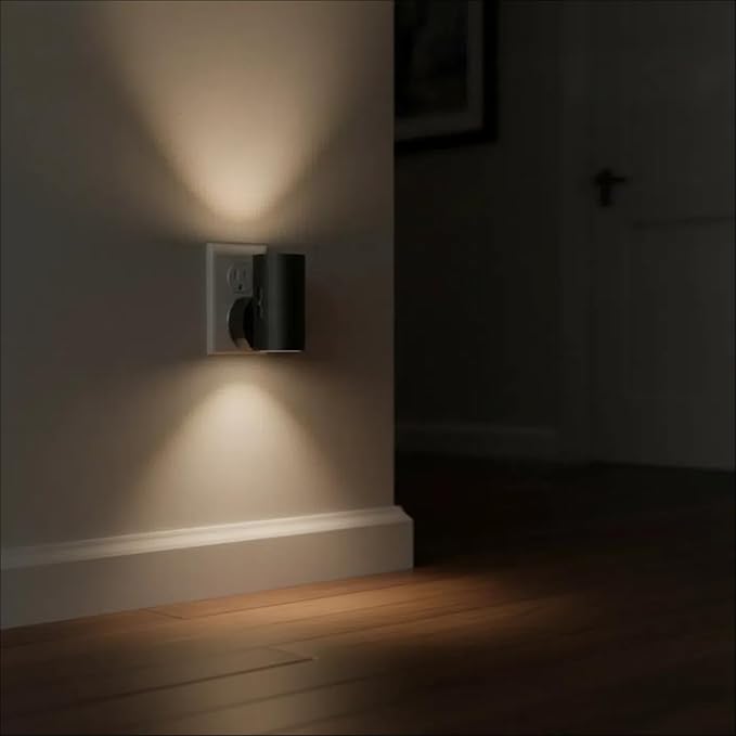 LED Night Light Plug into Wall, 0-300LM Adjustable Brightness,Light Sensor,Daylight 5000K,Dimmable Night Light for Hallway Bedroom Stairway, 4 Pack - Bloomnest