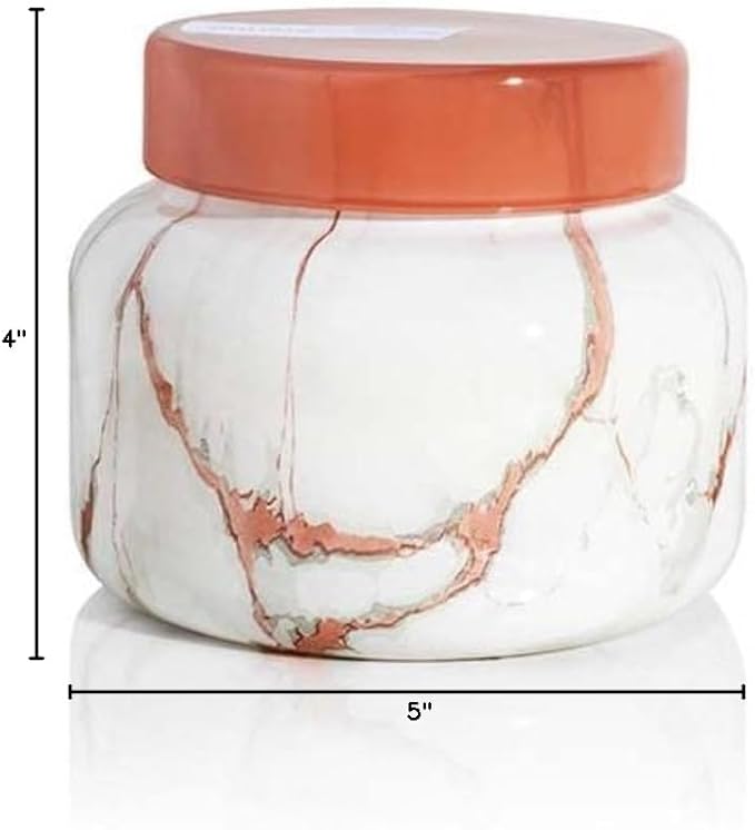 Capri Blue Modern Marble Jar Candles - Luxury Scented Candles for Home - Long Lasting Soy Wax Blend - Scented Home Decor Gifts - Havana Vanilla (19 oz) - Bloomnest