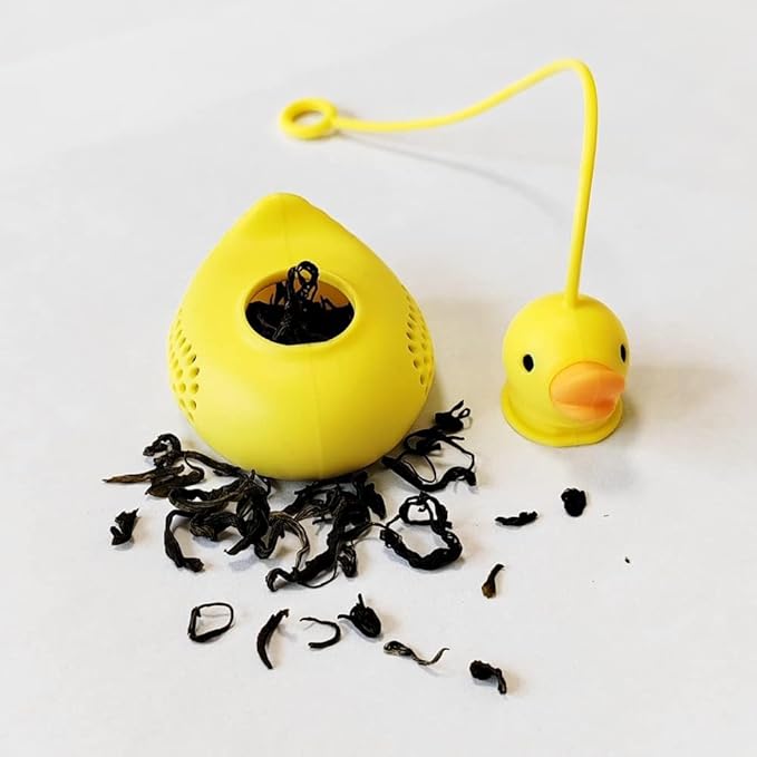 Tea Infusers For Loose Tea Cute Silicone Duckling Tea Infuser, Reusable Tea Infuser Is A Cute Companion For Your Afternoon Tea Time!