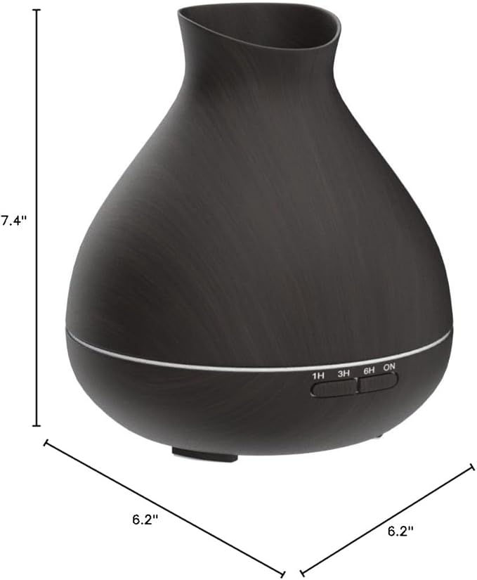 BZseed Aromatherapy Essential Oil Diffuser, 550ml Ultrasonic Fragrant Oil Large Room Humidifier, Diffusers for Home with Timer and Waterless Auto-Off, 7 Color LED Lights,Cool Mist Humidifiers - Bloomnest
