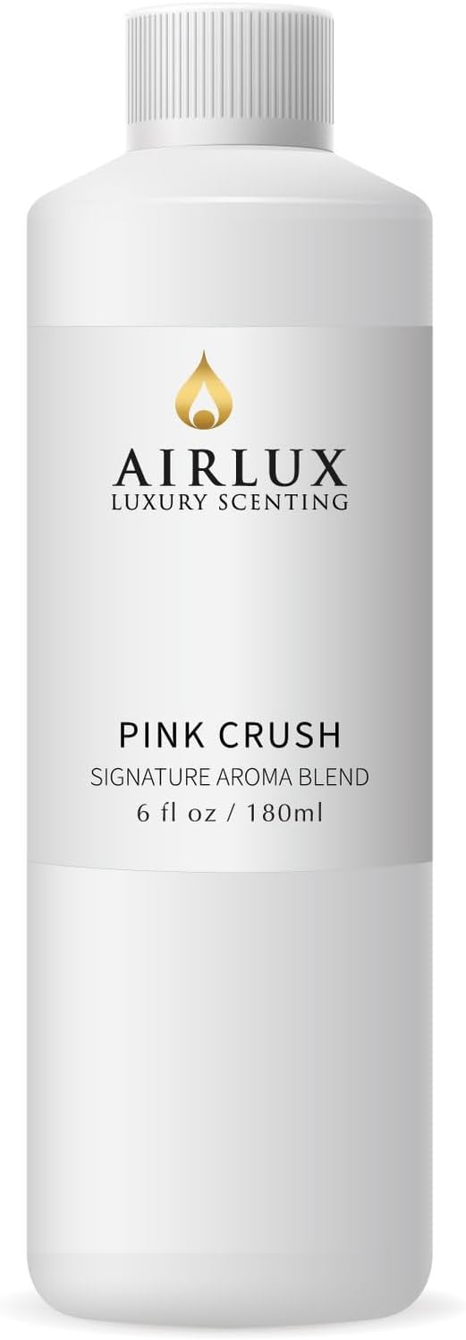 Signature Aroma Oil No. 39 Pink Crush – Passionfruit, Grapefruit, Pineapple – Aroma Oil for Cold Air & Waterless Diffusers and DIY Crafts – 180 mL, 6.1 fl oz Eco Refill Bottle Airlux