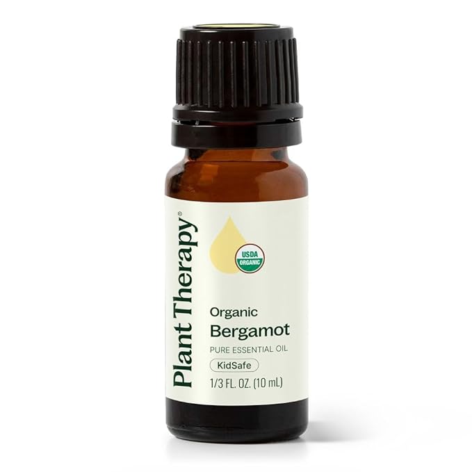 Plant Therapy Organic Bergamot Essential Oil 10 mL (1/3 oz) 100% Pure, Undiluted, Therapeutic Grade - Bloomnest