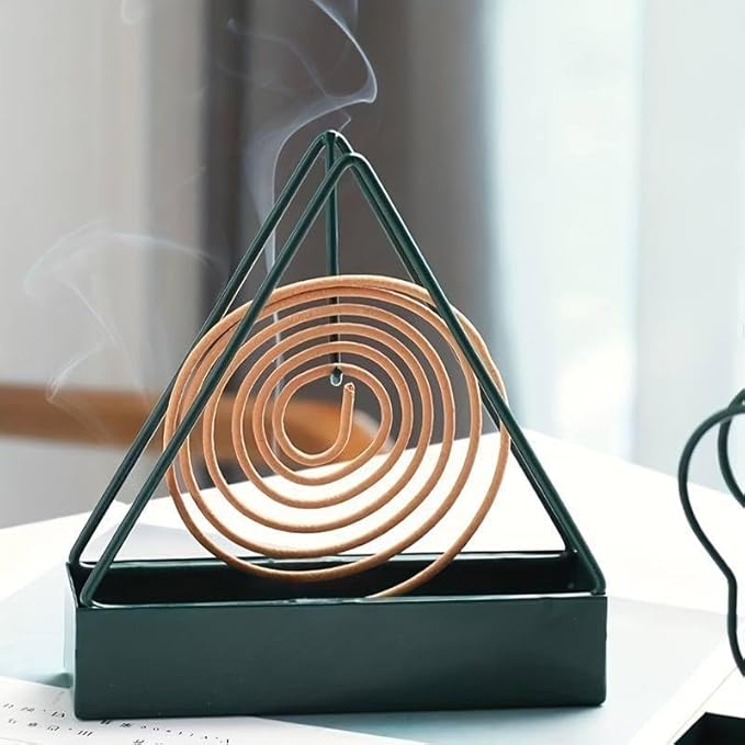 Designer Portable Iron Mosquito Coil Holder 2 pcs Sets with Handle - Fireproof Material Incense Holder - Bloomnest