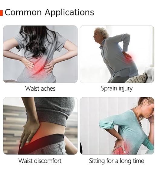 Silver Conductive Silver Fiber Electrode Waist Brace Electrode Waist pad Compatible with TENS/EMS Forfreedomlife