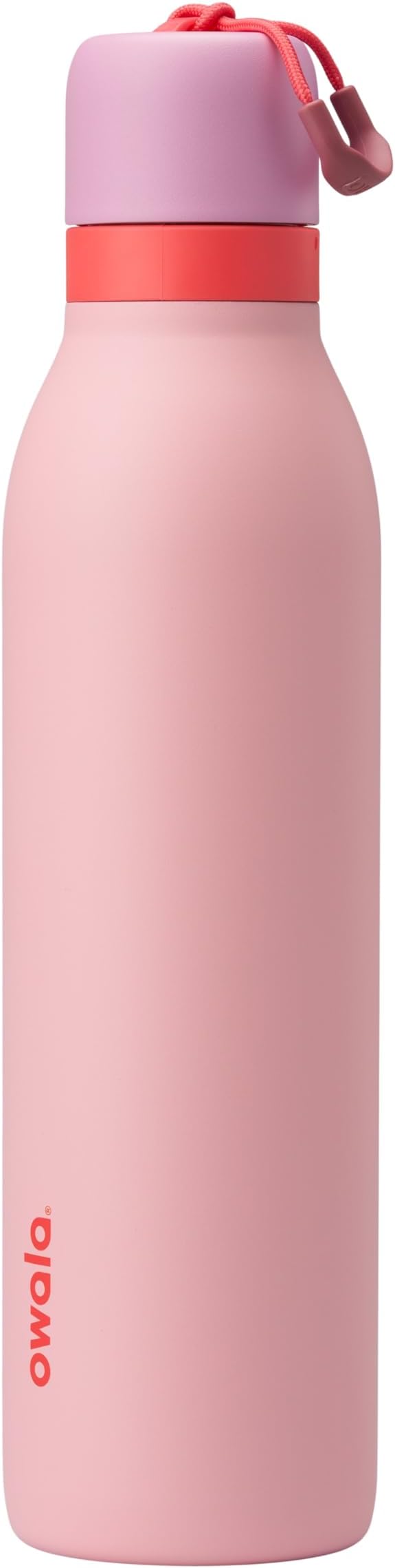 Owala FreeSip Twist Insulated Stainless Steel Water Bottle with Straw for Sports and Travel, BPA-Free, 24-oz, Angel Food Cake Owala