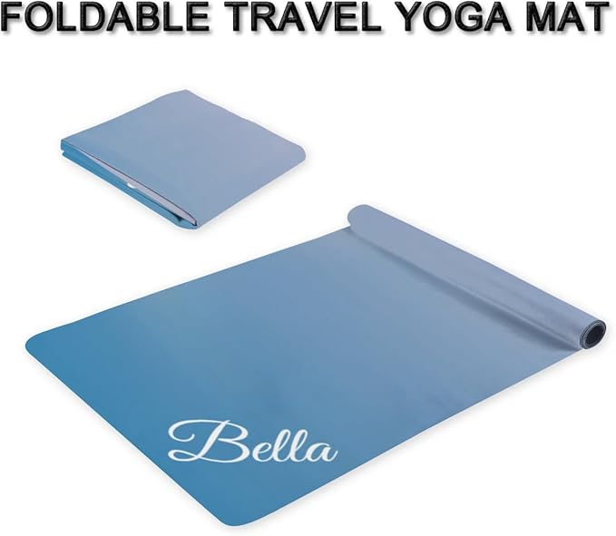 Custom Name Yoga Mat,Personalized Travel Yoga Exercise Mat,Non Slip,Perfect for Kids & Adults,Gradient Color E Series - Bloomnest