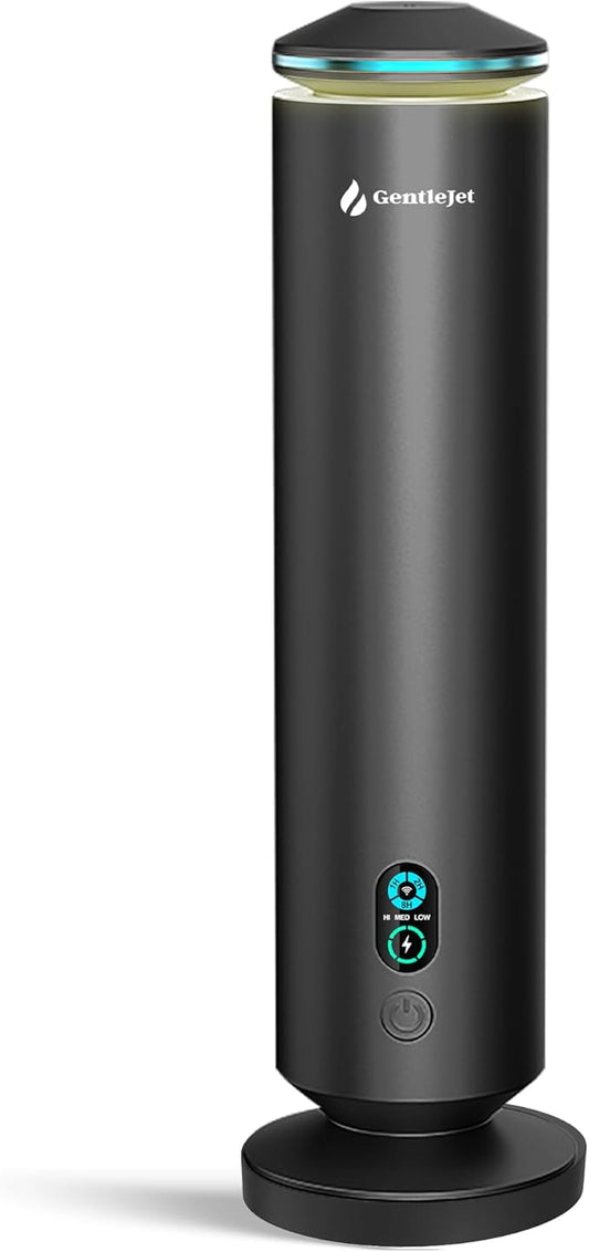 MajesticMist Rechargeable - Aluminum Waterless Essential Oil Diffuser with Wireless Charging, Quiet Aroma Diffuser, Scent Diffusers for Home, Room & Hotel, Remote Control, USB-C, 1000sq.ft - Bloomnest