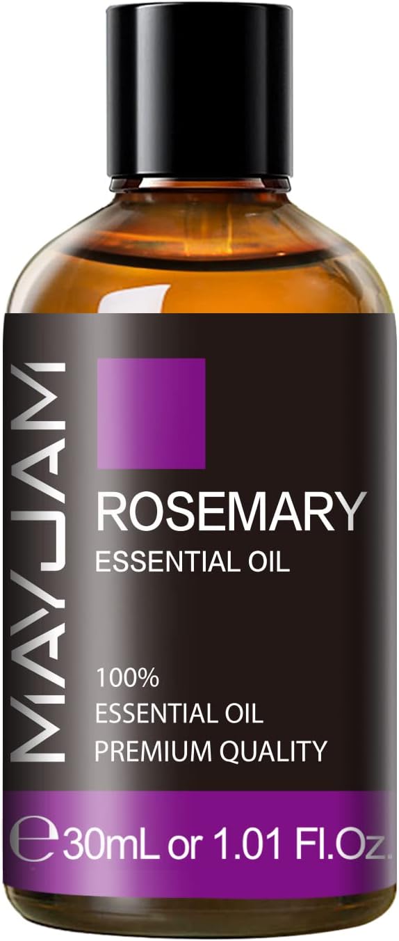 Rosemary Essential Oil 30ML/1.01FL.OZ, MAYJAM Premium Rosemary Oil Essential Oils with Glass Dropper, Great for Aromatherapy Diffuser and Candle Making - Bloomnest