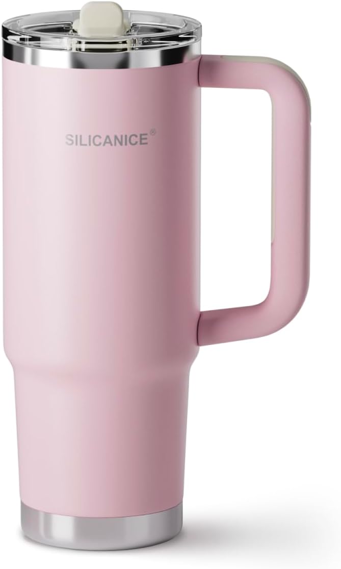 Easy Clean Pro Tumbler - 30 oz Water Bottle with Handle & Quick-Disassemble Flip Straw, Leak Resitance,Double Wall Insulated Stainless Steel, Dishwasher Safe, BPA-Free,Gifts for Women & Men - Bloomnest