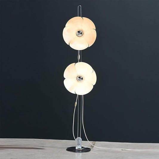 Nordic Retro Petal Floor Lamp Luxury Modern Family Iiving Room Bedroom LED Creativity Decorative Standing Light (Q) - Bloomnest