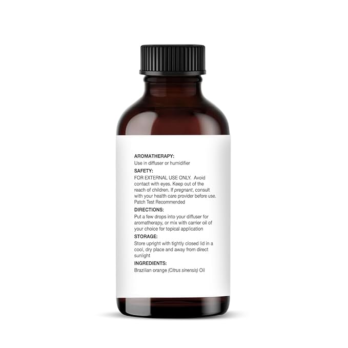 Majestic Pure Brazilian Orange Essential Oil with Glass Dropper - 1 Fl Oz - 100% Pure and Natural Brazilian Orange Oil - Premium Grade Essential Oils for Diffuser, Aromatherapy, Soap and Candle Making - Bloomnest