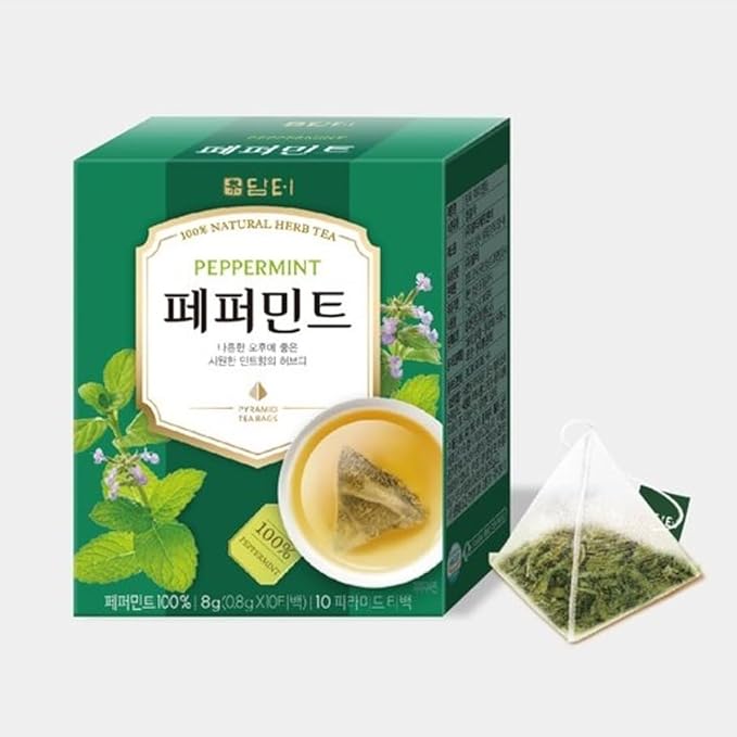 Damtuh Peppermint Tea – 100% Pure Peppermint, Caffeine-Free Herbal Tea, 10 Tea Bags (1g each) - Bloomnest