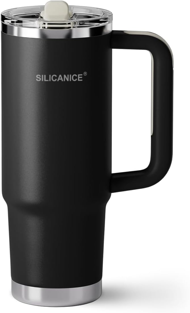 Easy Clean Pro Tumbler - 30 oz Water Bottle with Handle & Quick-Disassemble Flip Straw, Leak Resitance,Double Wall Insulated Stainless Steel, Dishwasher Safe, BPA-Free,Gifts for Women & Men - Bloomnest