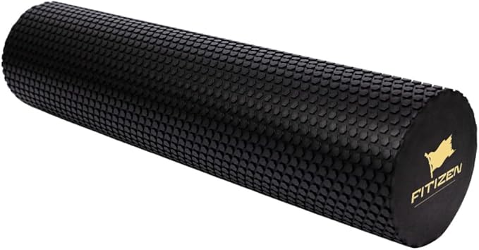 Fitizen Foam Roller – Muscle Massage Rehab Stiff Back Pain Physical Therapy Deep Tissue Firm Exercise Equipment Home Gym Stress Yoga Pilates for The Fit Citizen by FitNation - Bloomnest