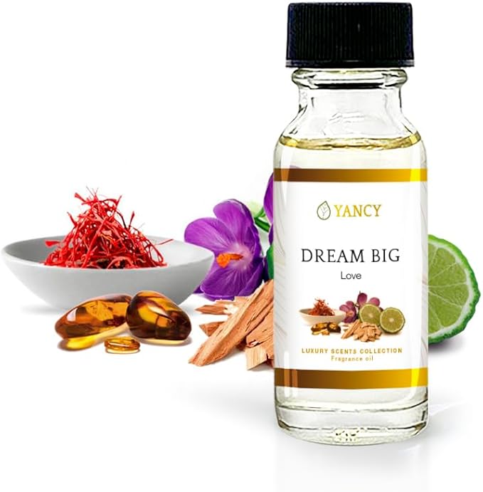 YANCY Dream Big Luxury Collection Fragrance Oil (16 oz), Sweet Fruity Scent, Inspiring Aroma for Diffusers, Oil Burners & Aroma Lamps, Boosts Motivation and Enhances Workspace Energy YancySpa