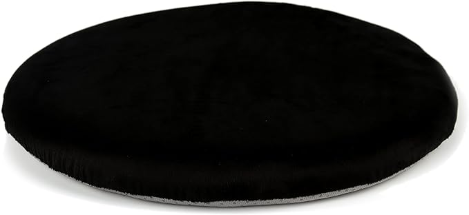 Sigmat 13In Round Stool Cushion Memory Foam Small Chair Cushion Black - Bloomnest