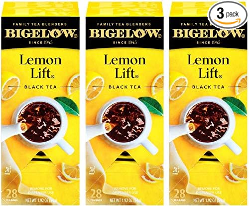 Bigelow Lemon Lift Black Tea Bags 28-Count Box (Pack of 3) Lemon Flavored Black Tea Naturally & Artificially Flavored - Bloomnest