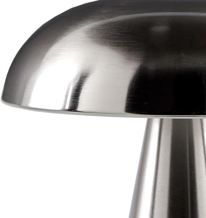 Mark&Day Table Lamps, Tairra Traditional Metallic - Nickel Bedside Table Lamp for Nightstand Bedroom, Living Room or Office (9" H x 6" W x 6" D) - Bloomnest