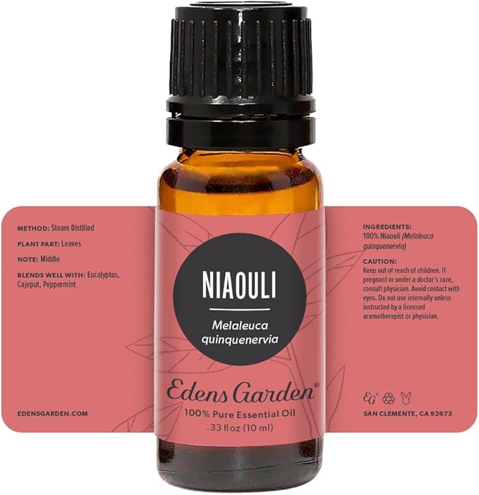 Edens Garden Niaouli Essential Oil- 100% Pure Premium Grade, Undiluted, Natural, Therapeutic, Aromatherapy, The Best for Diffuser, Skin, Candle, Humidifiers 10 ml (.33 fl oz) EdensGarden