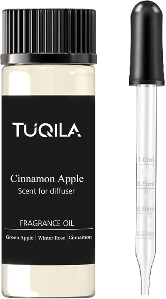Essential Scent Oil Cinnamon pples 20ML Sampler Waterless Diffuser Oil for Cold Air Diffusers, Luxury Home Fragrance Oils, Aromatherapy Oils for Spa, Office, Long-Lasting Refill - Bloomnest