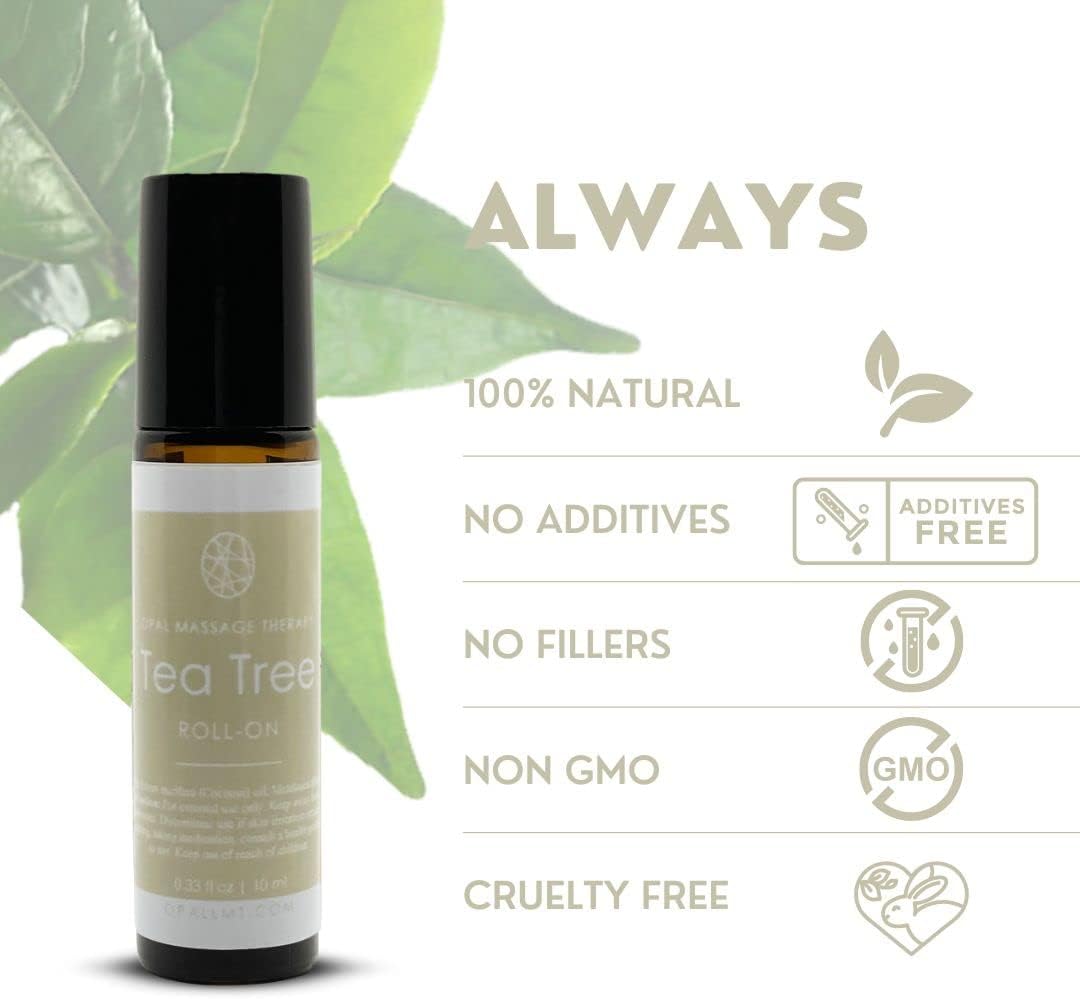Premium Essential Oil Roll On Opal Massage Therapy (Tea Tree)